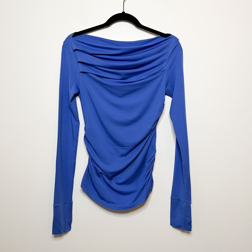 NEW Marcella NYC Cooper Top Blue Womens XS Sustainable Minimalist